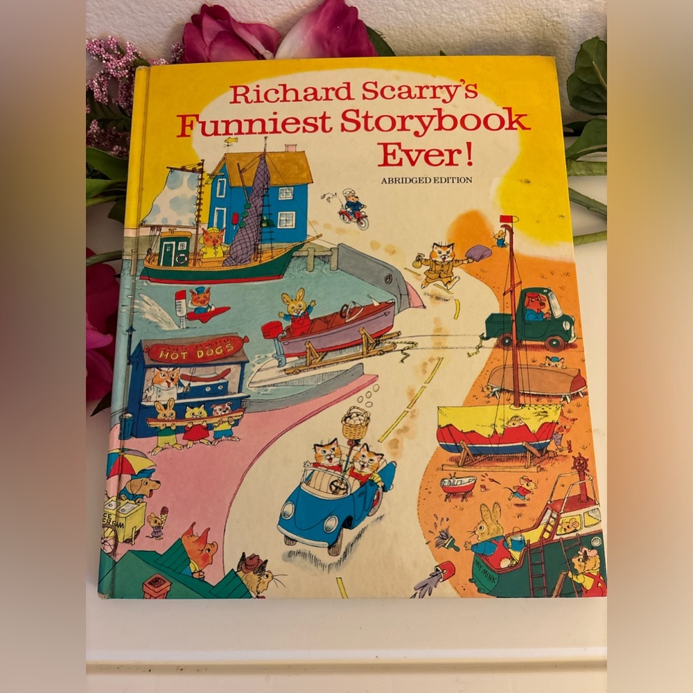 Vintage Richard Scarry's Funniest Storybook Ever Large Hardcover Children's Book